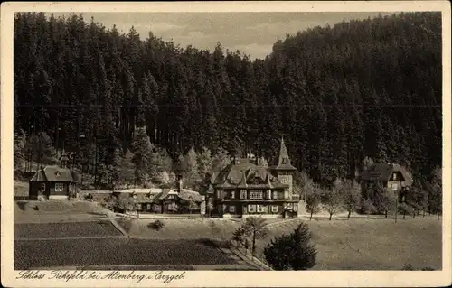 Ak Rehefeld Zaunhaus Altenberg im Erzgebirge, Schloss Rehefeld