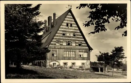 Ak Zinnwald Georgenfeld Altenberg im Erzgebirge, Ferienheim Luginsland