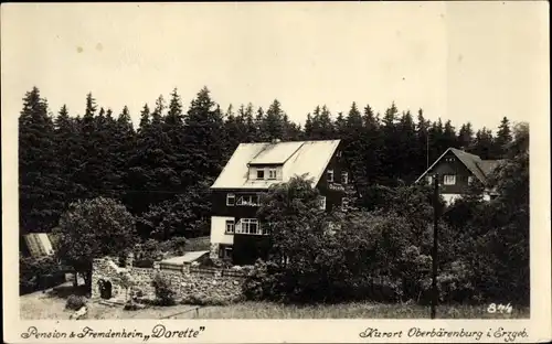Ak Oberbärenburg Altenberg im Erzgebirge, Pension Fremdenheim Dorette
