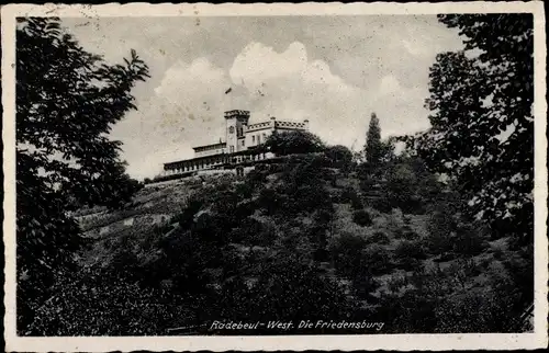 Ak Niederlössnitz Niederlößnitz Radebeul Sachsen, Die Friedensburg