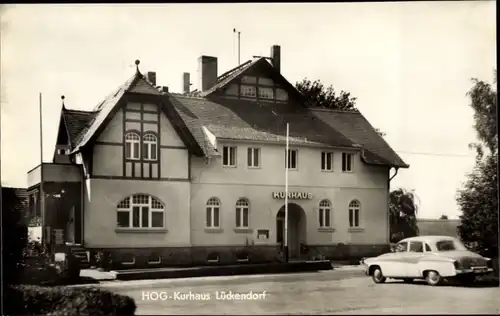 Ak Lückendorf Oybin in Sachsen, HOG Kurhaus, Auto