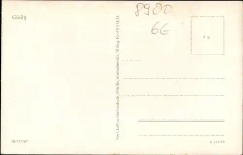 Ak Görlitz in der Lausitz, Finstertor