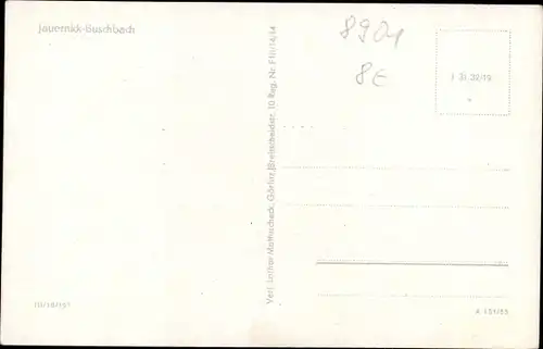Ak Jauernick Buschbach Markersdorf Oberlausitz, Panorama, Dorfpartie, Robert Steuer Bäckerei