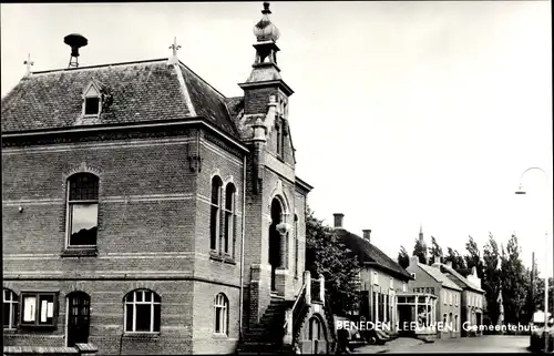 Ak Beneden Leeuwen Gelderland, Gemeentehuis