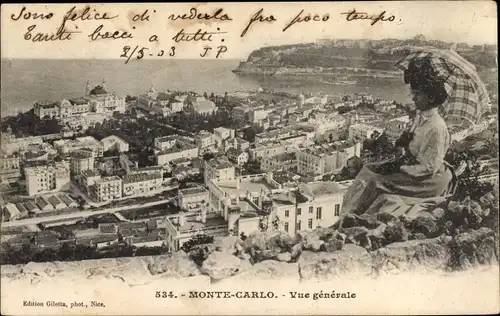 Ak Monte Carlo Monaco, Gesamtansicht