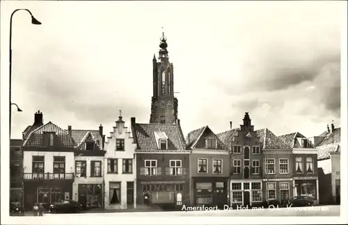 Ak Amersfoort Utrecht Niederlande, De Hof met Onze-Lieve-Vrouwetoren
