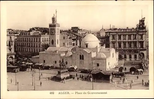 Ak Algier Alger Algerien, Place du Gouvernement