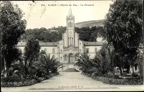 Ak Algier Alger Algerien, Hopital du Dey, La Chapelle
