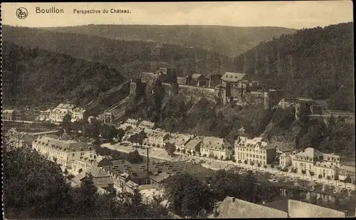 Ak Bouillon Wallonien Luxemburg, Perspective du Chateau