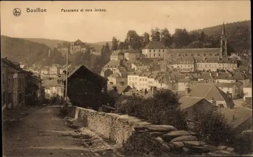 Ak Bouillon Wallonien Luxemburg, Panorama et voie Jockey