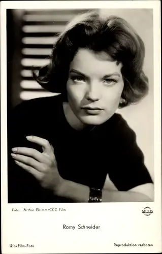 Ak Schauspielerin Romy Schneider, Portrait