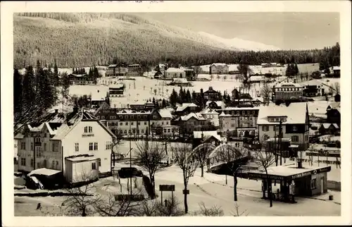 Ak Spindleruv Mlýn Spindlermühle Riesengebirge Region Königgrätz, Blick auf den Ort