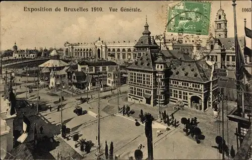 Ak Bruxelles Brüssel, Exposition 1910, Vue Generale