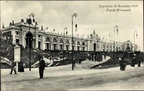Ak Bruxelles Brüssel, Exposition 1910, Façade Principale