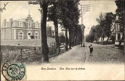 Ak Bon Secours Bonsecours Péruwelz Hennegau, Une Vue sur la dreve
