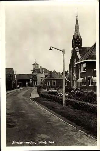 Ak Uithuizermeeden Groningen, Geref. Kerk
