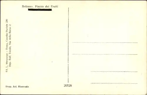 Ak Bozen Bolzano Südtirol, Piazza dei Frutti