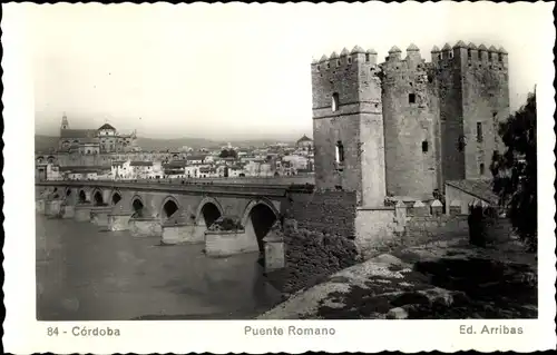 Ak Córdoba Andalusien Spanien, Puente Romano