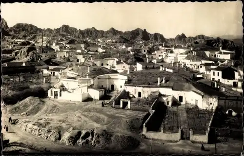 Ak Guadix Granada Andalusien Spanien, Vista parcial de las Cuevas