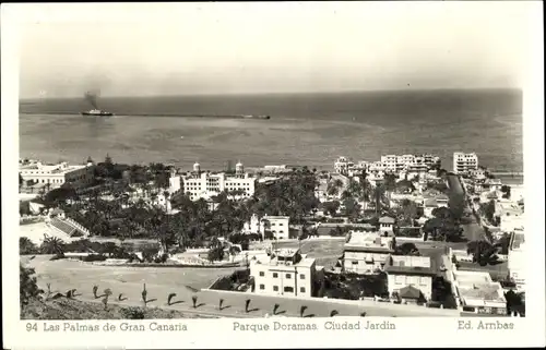 Ak Las Palmas de Gran Canaria Kanarische Inseln, Parque Doramas, Ciudad Jardin