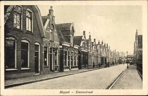 Ak Meppel Drenthe Niederlande, Emmastraat