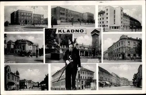 Ak Kladno Kladen Region Mittelböhmen, Teilansichten