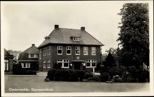 Ak Oosterwolde Friesland Niederlande, Gemeentehuis