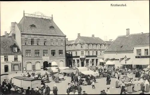 Ak Kristianstad Schweden, Markt