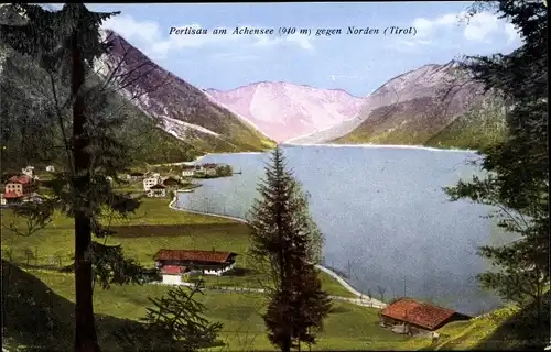 Ak Pertisau Eben am Achensee in Tirol, Ort gegen Norden gesehen