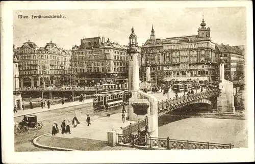 Ak Wien I. Innere Stadt, Ferdinandsbrücke
