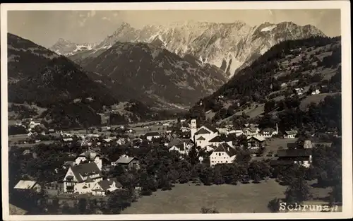 Foto Ak Schruns Vorarlberg, Gesamtansicht