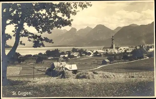 Ak Sankt Gilgen in Salzburg, Totalansicht