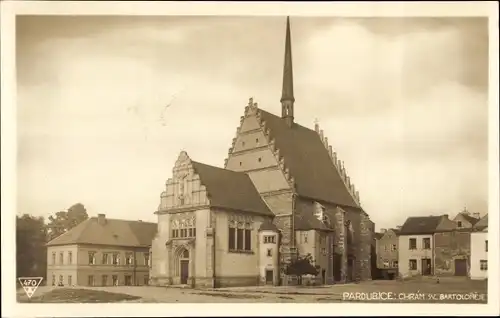 Ak Pardubice Pardubitz Stadt, Chram Sv. Bartolomeje