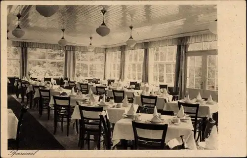 Ak Bad Reichenhall in Oberbayern, Erholungsheim Hallthurm, Speisesaal