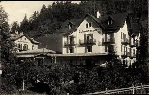 Ak Berchtesgaden in Oberbayern, Hotel Schwabenwirt