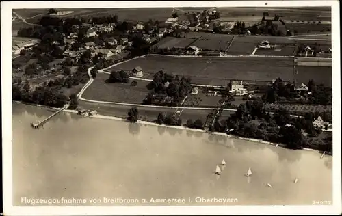 Ak Breitbrunn Herrsching am Ammersee, Luftbild