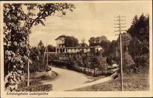 Ak Fürstenfeldbruck in Oberbayern, Erholungsheim Ludwigshöhe