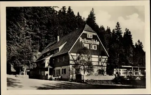 Ak Oberpöbel Dippoldiswalde Sachsen, Gaststätte Fremdenhof Putzmühle