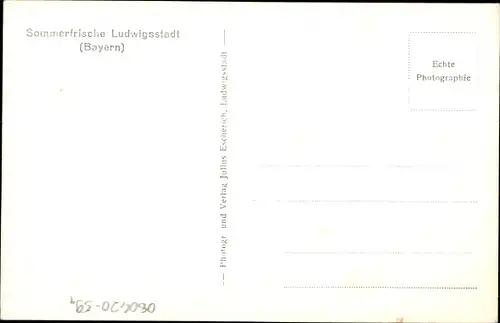 Ak Ludwigsstadt in Oberfranken, Totalansicht