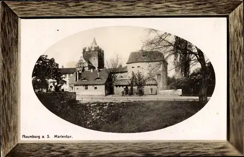 Präge Passepartout Ak Naumburg an der Saale, Marientor