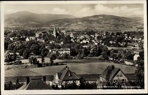 Ak Cieplice Śląskie Zdrój Bad Warmbrunn Riesengebirge Schlesien, Totalansicht