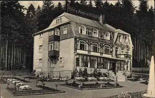 Ak Masserberg in Thüringen, Kurhotel und Pension Berghaus Waldfrieden