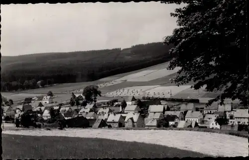 Ak Neudorf Sehmatal im Erzgebirge, Panorama vom Ort