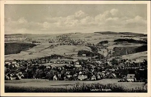 Ak Lauter Bernsbach im Erzgebirge Sachsen, Ortsansicht