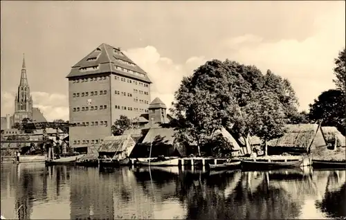 Ak Demmin in Vorpommern, Fischerhäuser