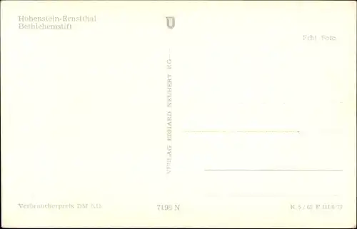 Ak Hohenstein Ernstthal in Sachsen, Bethlehemstift