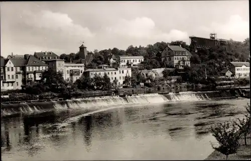 Ak Bad Kösen Naumburg an der Saale, FDGB Volkssolbad, Blick zum Gradierwerk