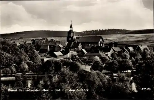 Ak Benneckenstein Oberharz, Blick auf den Kurpark