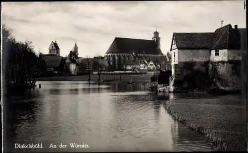 Ak Dinkelsbühl in Mittelfranken, An der Wörnitz