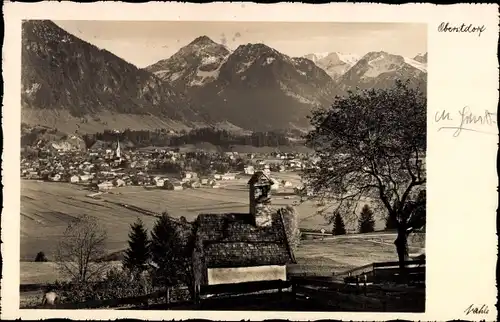 Ak Oberstdorf im Oberallgäu, Panorama